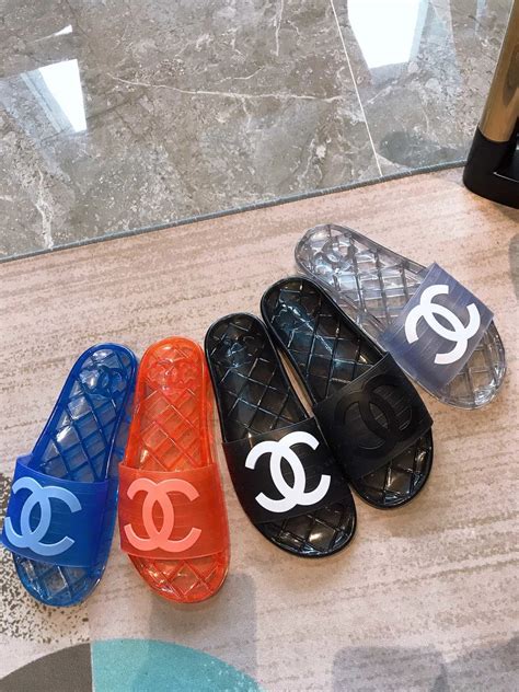 gel chanel slides|chanel slides cheap.